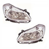 For Renault Clio Mk3 10/2005-9/2009 Headlight Headlamp Chrome 1 Pair O/S &amp; N/S