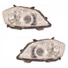 For Toyota Auris 6/2010 Headlights Headlamps Chrome 1 Pair O/S &amp; N/S