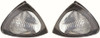 For Toyota Avensis Front Dicators Clear Black Surround 1 Pair Left &amp; Right