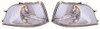 For Volvo S40 Mk1 5/2000-5/2004 Clear Front Indicator Lights 1 Pair O/S &amp; N/S