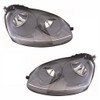 For VW Golf Mk5 Excludes Gti 10/2003-5/2004 Headlights Lamps Grey Pair OS NS