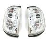 Front Indicators Detector Spare Part Clear Chrome Pair For Mercedes W124 85-96