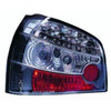 Back Rear Tail Lights Pair Set LED Clear Black Audi A3