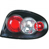 Back Rear Tail Lights Pair Set Clear Black Renault Megane 96-99