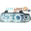 LHD 2 door CCFL Projector Headlights Pair Clear Chrome BMW 3 Series E36 90-99