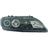 LHD OS NS Headlight Headlamp Pair LED Dragon DRL Lights Clear Black H1 H1 Mazda 6 02-07