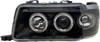 LHD Projector Headlights Pair Angel Eyes Clear Black Audi 80 Avant B4 91-96