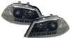 LHD Projector Headlights Pair LED Dragon DRL Lights Clear Black Seat Ibiza 02-08