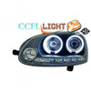 LHD Right Left OS NS CCFL Projector Headlights Pair Clear Black VW Golf V 03-08
