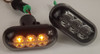 Pair LED Side Repeaters Indicator Smoke Black Replacement For Dacia Duster Rn