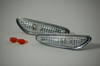 Pair Side Repeaters Indicator Clear Chrome For BMW E46 Sedan Saloon Touring E60