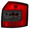 Back Rear Tail Lights Pair Set LED Clear Red Black Audi A4 Saloon 00-04