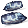 Rhd For VW Polo 6R 6C 2009- Black DRL LED Projector Headlights Dynamic Indicator