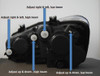 Rhd For VW Polo 6R 6C 2009- Black DRL LED Projector Headlights With LED Indicato