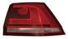 For VW Golf Mk7 Estate 5/2013- Outer Rear Light Lamp Smoked Red &amp; Clear Right