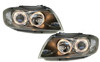 RHD LHD Projector Headlights Pair Angel Eyes Clear Black BMW E90 91 05-08