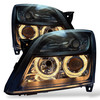 RHD LHD Angel Eye Projector Headlights Black Vectra C 2002-2005 Pair
