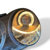 RHD LHD Projector Headlights Pair Angel Eyes Clear Black H7 H7 VW Polo 01-05