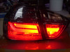 Back Rear Tail Lights For BMW E90 Saloon 05-08 Black Smoked LED Lightbar