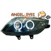 LHD Projector Headlights Pair Angel Eyes Clear Black H1 H7 BMW Z4 02-09