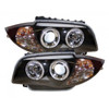 LHD Projector Headlights Pair Angel Eyes Clear Black H7 H7 BMW E81 E87 04-11