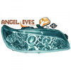 LHD Projector Headlights Pair Angel Eyes Clear Chrome Peugeot 306 II 97-01