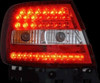 Back Rear Tail Lights Lamps Red-Black LED Pair For Audi A4 B5 11/94-9/00