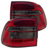 Back Rear Tail Lights Lamps Red-Black LED Pair For Porsche Cayenne 2003-06