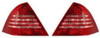 Back Rear Tail Lights Lamps Red-Clear LED Pair For Mercedes W203 05- On