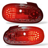 Back Rear Tail Lights LED Clear Chrome Pair For Mazda Mx5 Nb 98-05 - On