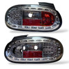 Back Rear Tail Lights LED Clear Chrome Pair For Mazda Mx5 Nb 98-05 - On
