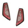 For Fiat Punto Evo Hatchback 2010-2012 Red Rear Lights Lamps Led Pair OS NS