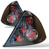 Back Rear Tail Lights Pair Set Clear Black Ford Mondeo Saloon 00-07