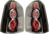 Back Rear Tail Lights Pair Set Clear Black Hyundai Tucson 04-10