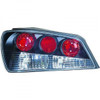 Back Rear Tail Lights Pair Set Clear Black Peugeot 306 93-97