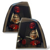 Back Rear Tail Lights Pair Set Clear Black Vauxhall Astra G Coupe Saloon 97-04