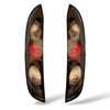 Back Rear Tail Lights Pair Set Clear Black Vauxhall Corsa C 00-06