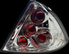 Back Rear Tail Lights Pair Set Clear Chrome Ford Mondeo Saloon 00-07