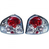 Back Rear Tail Lights Pair Set Clear Chrome Hyundai Santa Fe 00-06