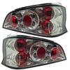 Back Rear Tail Lights Pair Set Clear Chrome Peugeot 106 95-05