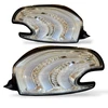 For Peugeot 208 2012-2015 Full LED Rear Tail Lights Pair Clear Chrome Lightbar E-Marked