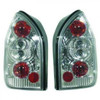 Back Rear Tail Lights Pair Set Clear Chrome Vauxhall Zafira 99-05