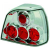 Back Rear Tail Lights Pair Set Clear Chrome VW Golf III 91-97