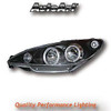 Black Angel Eye Projector Headlights Lamps For Peugeot 206 02-05 206Cc 99-05