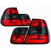 Back Rear Tail Lights Pair Set Clear Red Black BMW 3 Series E46 Saloon 98-01