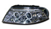 Chrome Angel Eye Projector Headlights Lamp Part For VW Passat 10/00-09/04