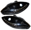 Black DRL-Look Devil Eye Headlights Lamp For Seat Leon Toledo Altea 05-09