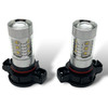 Pair H16 Ps19W Samsung LED Xenon White Bulbs DRL 5052
