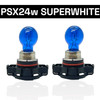 Pair H16 5000K Xenon White Bulbs Lamps DRL 9009 Psx24W