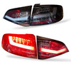 Back Rear Tail Lights Pair Set Clear Smoke Black Audi A4 Saloon 2007-11